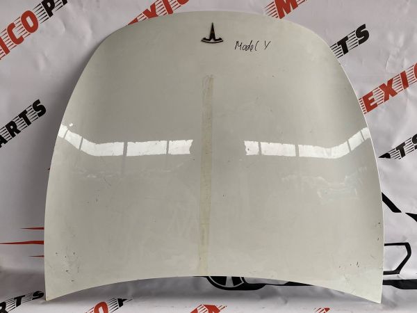 Капот (панель капота) оригінал б/в пошкоджений Tesla Model Y 2020-2023 (1493370e0a)