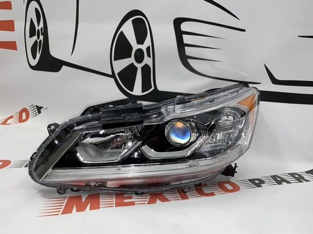 Фара ліва темна з LED смужкою Honda Accord 2016-2017(33150-T2A-A61), аналог